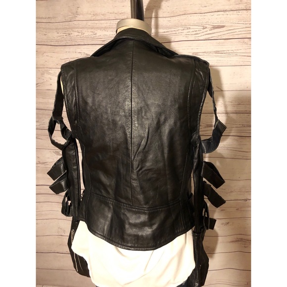 The Ragged Priest leather Boneyard Biker Jacket - Picture 5 of 8